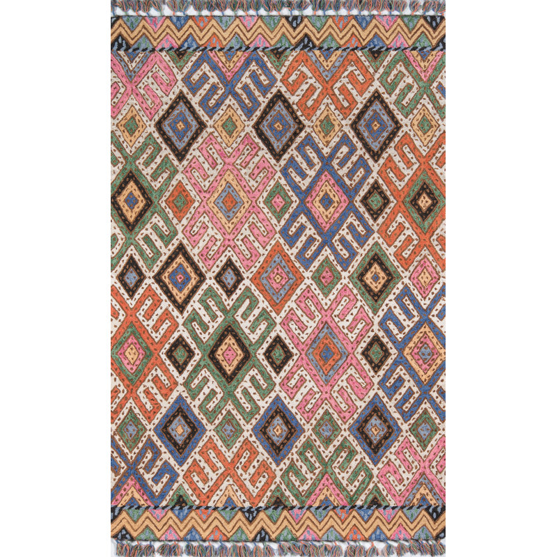 Wolken HandTufted Wool Pink/Blue Area Rug & Reviews Joss & Main